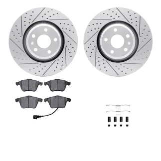 R1 Concepts WBUH1-73045 Brake Rotors - Carbon Coated - D/S W/ Optimum Oe Pads & Hdw